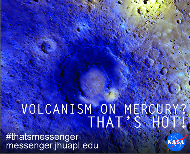 volcanic vents on Mercury