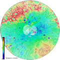 Mercury Laser Altimeter Topographic Data