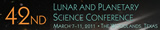 42nd Lunar and Planetary Science Conference logo